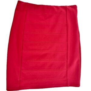 White House Black Market Red Pencil Skirt, Size 10
